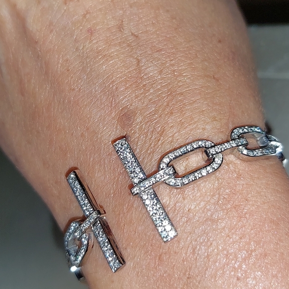 Michael Kors Silver Bling Ring Size 8 Bracelet Set - Picture 5 of 5